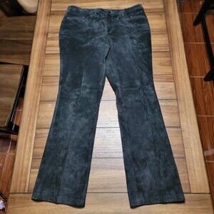 Willi Smith 100% Leather Pants Black - Size 14